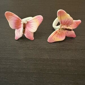Vintage Holt Howard 1958 Butterfly Candle Holders